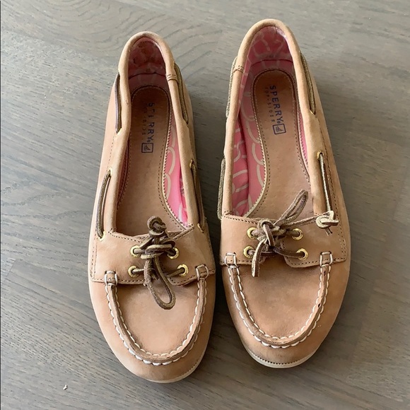 Tan Leather sperrys size 6.5 - Picture 1 of 2